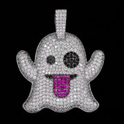 Iced Ghost Pendant in White Gold