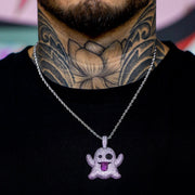 Iced Ghost Pendant in White Gold