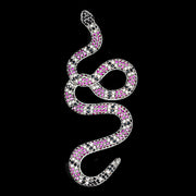 Iced Purple Snake Pendant